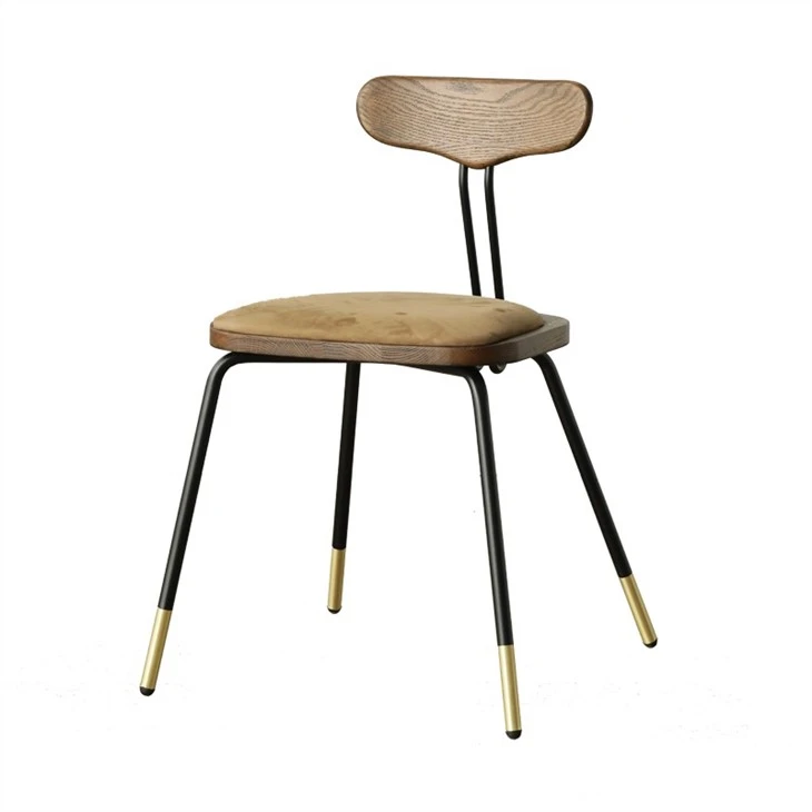 Industrial Faux Leather Armless Dining Chair