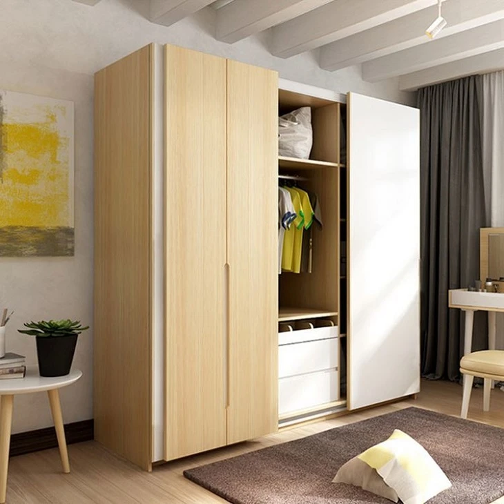Ins Style Wood Wardrobe