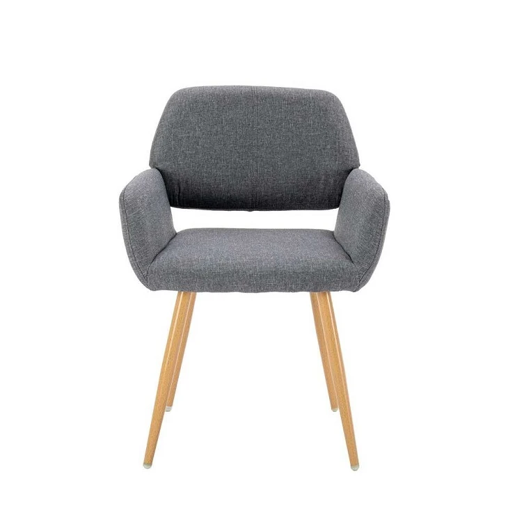 Metal Leg Fabric Reception Chair