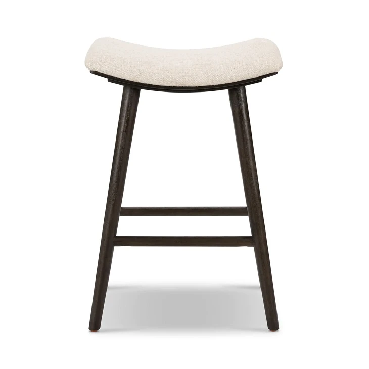 Saddle Stool With Antique Grey Base Saddle Stool With Antique Grey Base